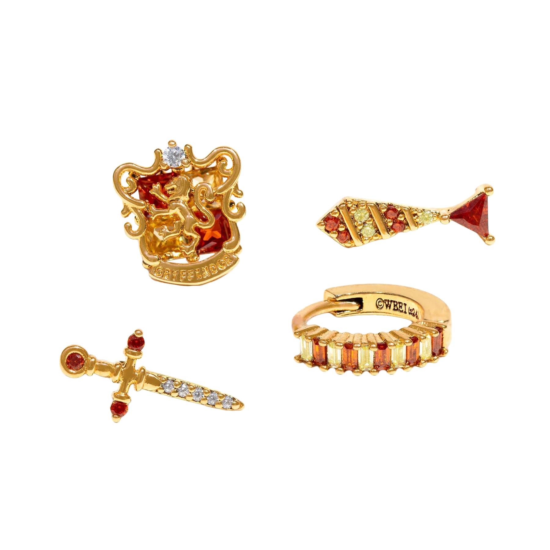 Girls Crew Gryffindor House Earring Set