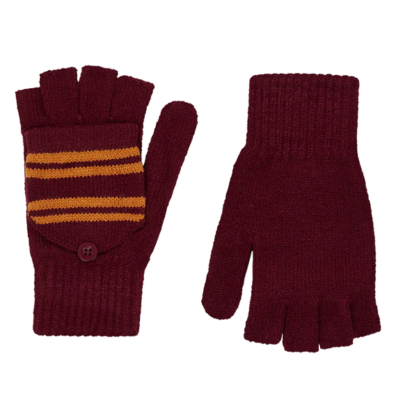 Gryffindor Knitted Mitten Capped Gloves - Image 2