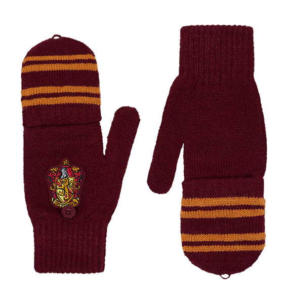 Gryffindor Knitted Mitten Capped Gloves - Image 3