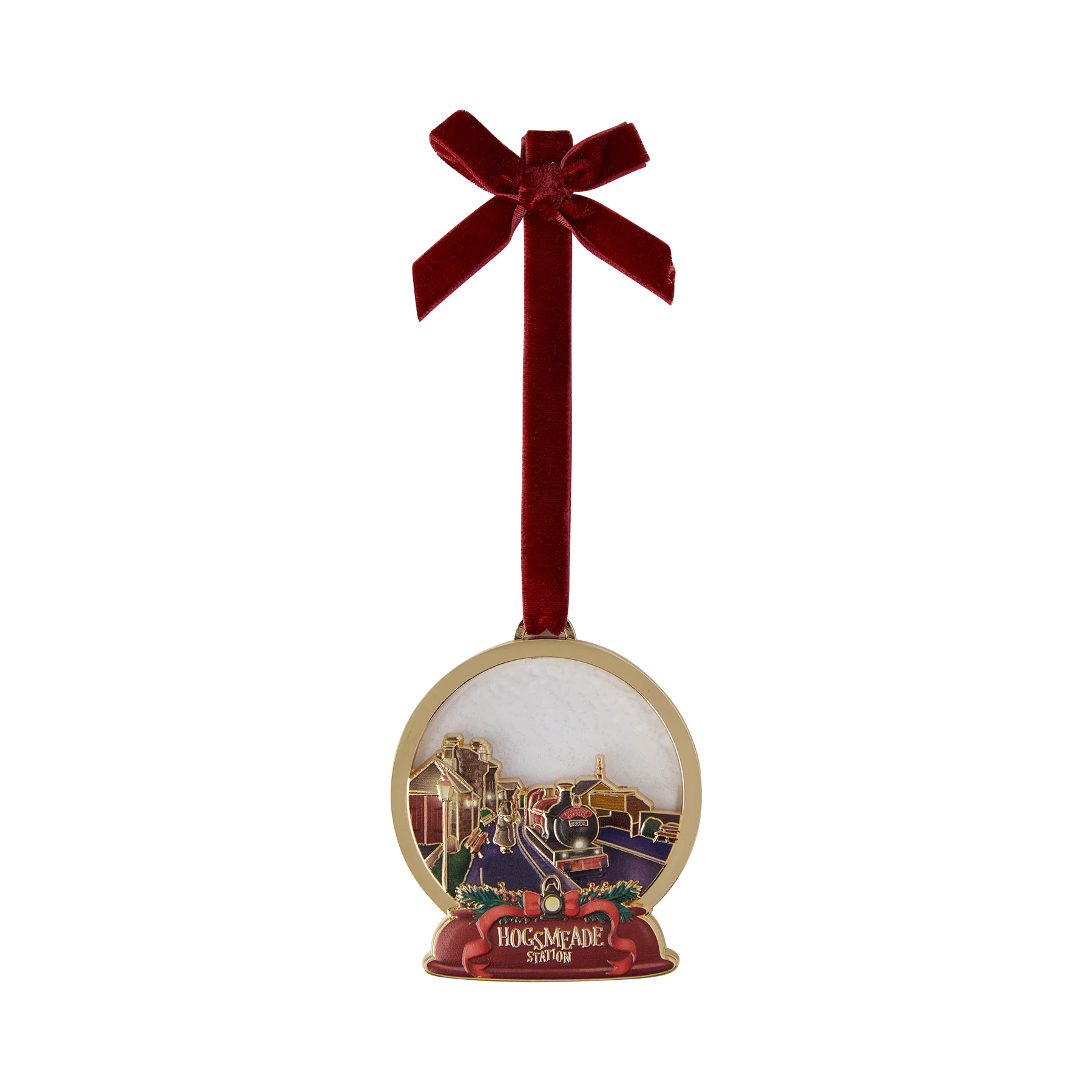 Hogsmeade Metal Snow Globe Ornament