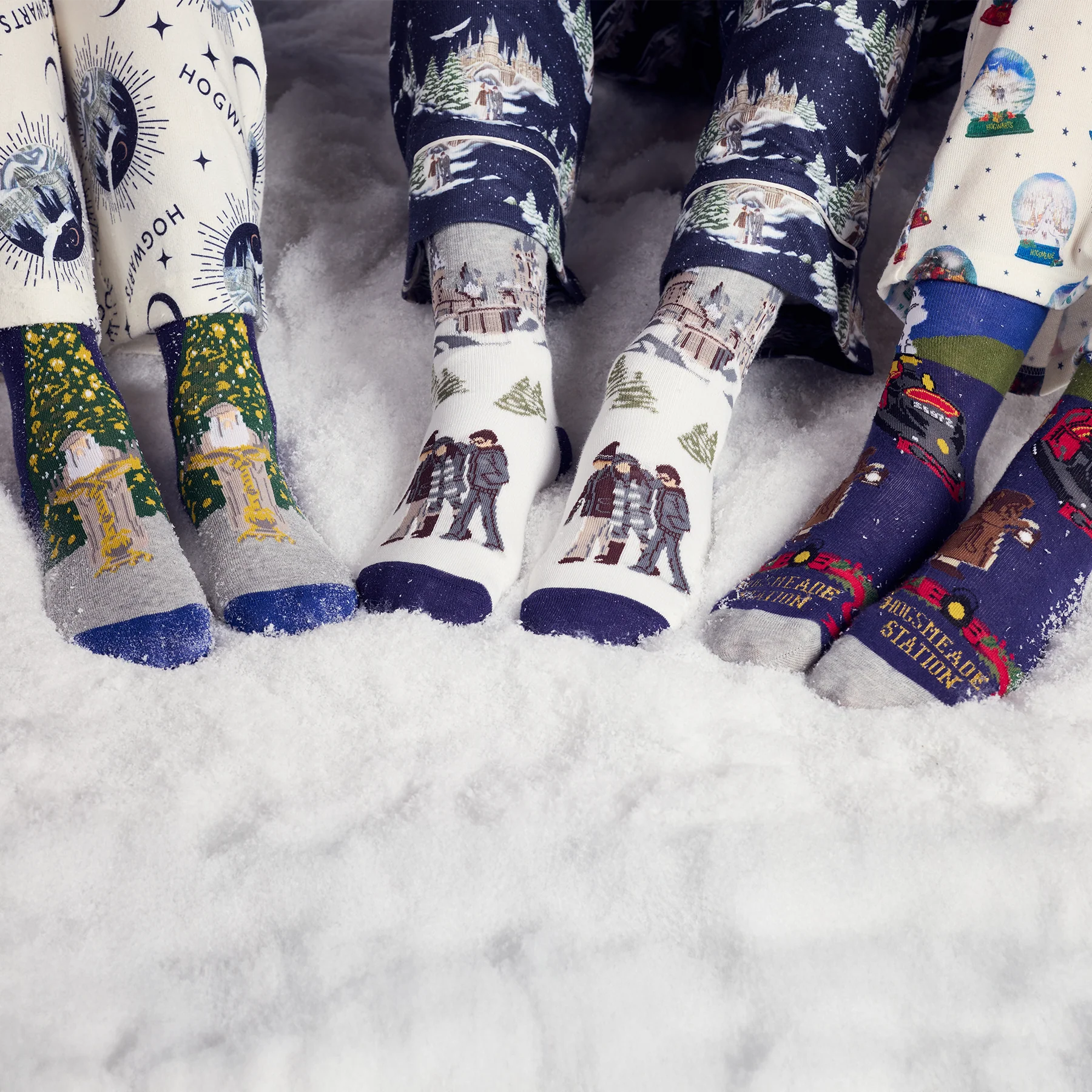 Hogwarts in the Snow 3 Pack Socks Set