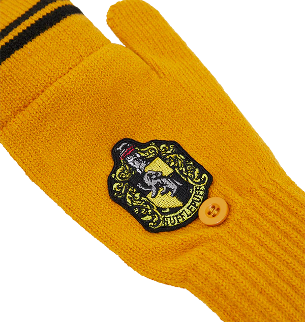 Hufflepuff Knitted Mitten Capped Gloves - Image 4